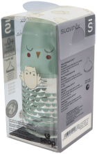 Biber&oacute;n Vidrio Tetina Silicona 3 posiciones 120 ml