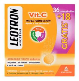 Leotron Vitamin C Triple Action Defenses 36 + 18 effervescent tablets