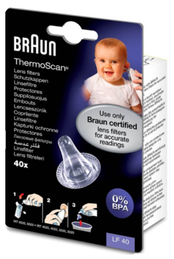 Braun Puntas Desechables para Braun ThermoScan 40 Unidades
