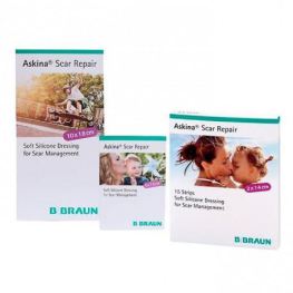 Askina Scar Repair L&aacute;mina de Silicona 2x14 cm 15 uds