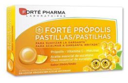 Fort&eacute; Pharma Propolis Honey to Soothe the Throat Lemon Flavor 24 lozenges