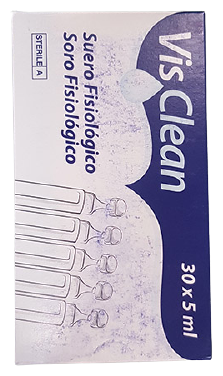 Suero Fisiol&oacute;gico Visclean 30x5 ml