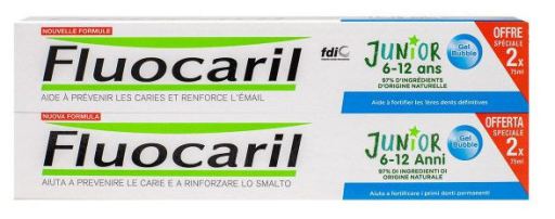 Fluocaril Junior Gel Bubble Gum Toothpaste 2x75 ml