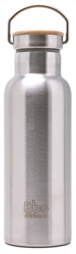 Irisana Botella Bbo Termo con Tap&oacute;n Bamb&uacute; 500 ml