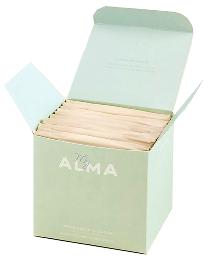 Compresas Regulares Algod&oacute;n 100% Eco 12 uds