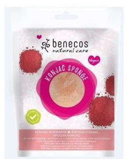 Benecos Esponja Konjac Arcilla Roja Pieles Sensibles y Secas