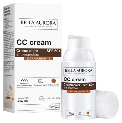 Bella Aurora CC Cream Antimanchas Extracubriente SPF 50+ 30 ml