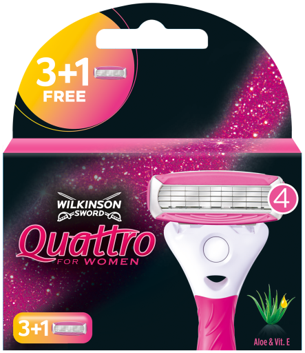 Wilkinson Quattro Pink Cargador 4 uds