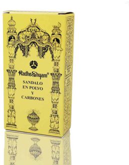 Radhe Shyam Incienso Sandalo en Polvo Y Carbones 100 gr