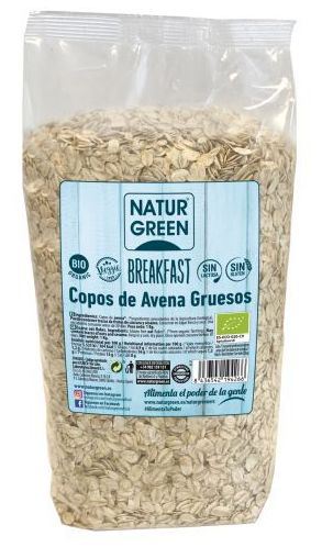 Naturgreen Copos de Avena Gruesos Sin Gluten Bio 1 kg