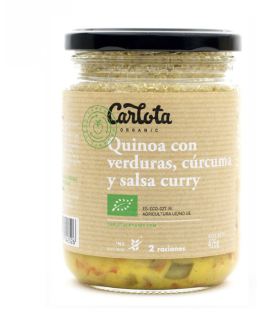 Carlota Organic Quinoa Verduras C&uacute;rcuma y Curry 425 gr