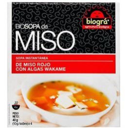 Biogra Sopa de Miso con Algas 4 x 40 gr