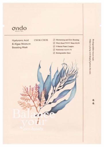 Ondo Beauty 36.5 Mascarilla Hidratante &Aacute;cido Hialur&oacute;nico Algas 25 ml