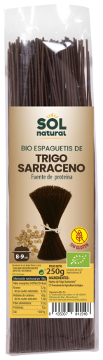 Sol Natural Spaguetti Trigo Sarraceno sin Gluten Bio 250 gr