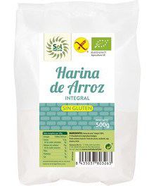 Sol Natural Harina de Arroz Integral sin Gluten Bio 500 gr