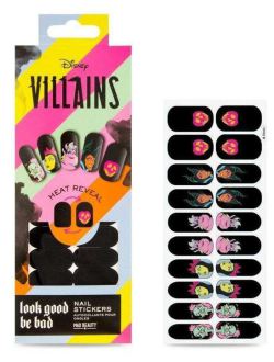 Mad Beauty Pop Villains Heat Reveal 5 Stickers for Nails