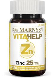 Marnys Vitahelp Zinc 25 mgr 120 Pearls