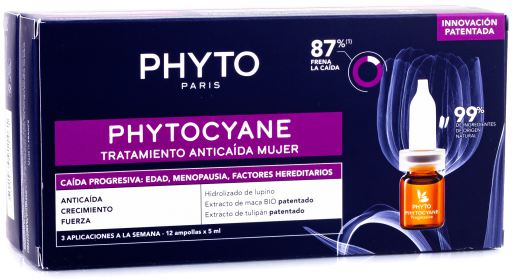 Phyto Phytocyane Anti-Hair Loss Treatment for Women 12 x 5 ml