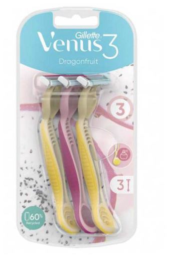 Gillette Venus Maquinilla de Afeitar Dragonfruit 3 uds