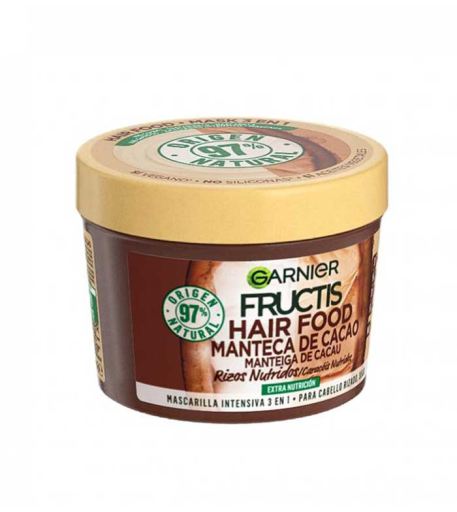 Fructis Mascarilla 3 en 1 Manteca de Cacao Rizos Nutridos 390 ml