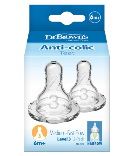 Dr. Brown's Level 3 Teat +6 months 2 units