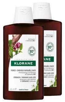 Klorane Weakened Shampoo with Quinine and Edelweiss Bio 2 x 400 ml