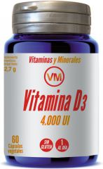 Vitamina D3 4.000 UI 60 C&aacute;psulas Vegetales