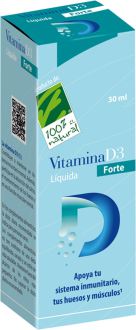 100% Natural Vitamina D3 L&iacute;quida Forte 30 ml