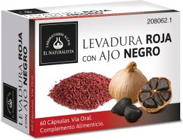 El Naturalista Levadura Roja De Arroz + Ajo Negro 60 C&aacute;psulas