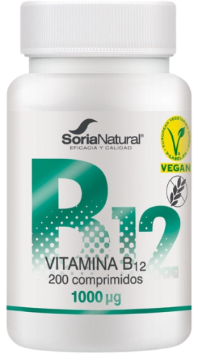 Soria Natural Vitamina B12 Liberaci&oacute;n Sostenida 200 C&aacute;psulas
