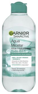 Garnier Skin Active Agua Micelar Aloe Hialur&oacute;nico Todo en 1 400 ml