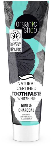 Organic Shop Charcoal and Mint Whitening Toothpaste 100 gr