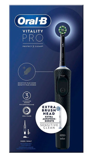 Oral-B Vitality Pro Cepillo de Dientes El&eacute;ctrico Negro 1 Unidad