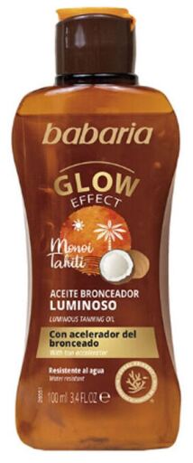 Babaria Monoi Tahiti Aceite Acelerador de Bronceado Efecto Luminoso 100 ml