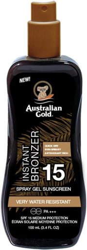 Australian Gold Spray Gel with Instant Tanner 100 ml