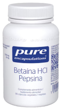 Betaína HCl Pepsina 90 Cápsulas Betaína HCl Pepsina 90 Cápsulas