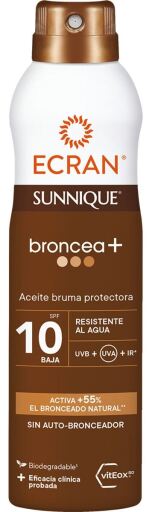 Ecran Sunnique Broncea+ Aceite Bruma SPF 10 250 ml