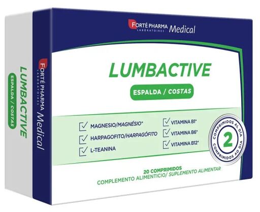 Fort&eacute; Pharma Lumbactive Back 20 Tablets