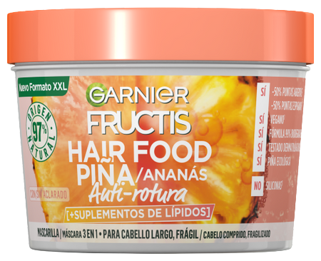 Fructis Hair Food Pi&ntilde;a Mascarilla Anti Rotura 350 ml