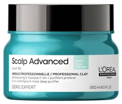 L'Or&eacute;al Professionnel Scalp Advanced Clay 6% 2 In 1 Shampoo & Mask Deep Purifier