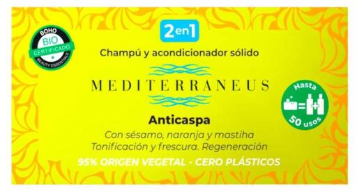Champ&uacute; y Acondicionador S&oacute;lido Anticaspa 50 gr