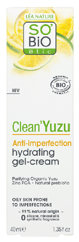 SO'BiO &eacute;tic Clean Yuzu Crema Gel Hidratante Anti Imperfecciones 40 ml