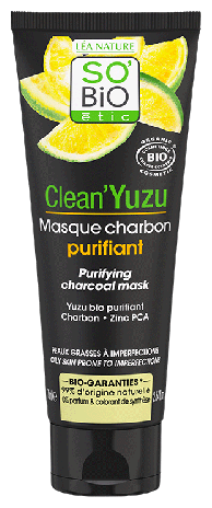 SO'BiO &eacute;tic Clean Yuzu Purifying Charcoal Facial Mask 75 ml