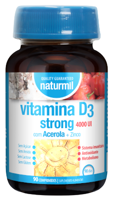 Naturmil Vitamina D3 Strong 4000 Ui 90 Comprimidos