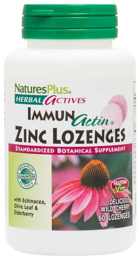 NaturesPlus ImmunActin Zinc Lozenges 60 Comprimidos