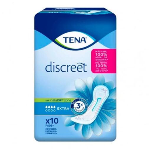 Tena Discreet Compresa Incontinencia Extra 10 Unidades