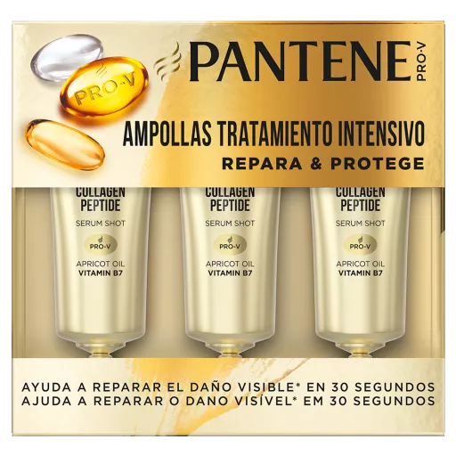 Pantene Repara & Protege Ampollas Tratamiento Intensivo 3 Piezas
