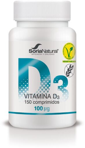 Soria Natural Vitamina D3 Liberaci&oacute;n Sostenida 150 C&aacute;psulas