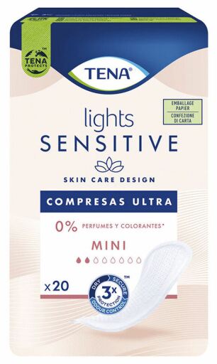 Tena Comepresas Lights Ultra Sensitive Mini 20 Unidades
