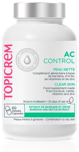 Topicrem Ac Control Piel Limpia 60 C&aacute;psulas